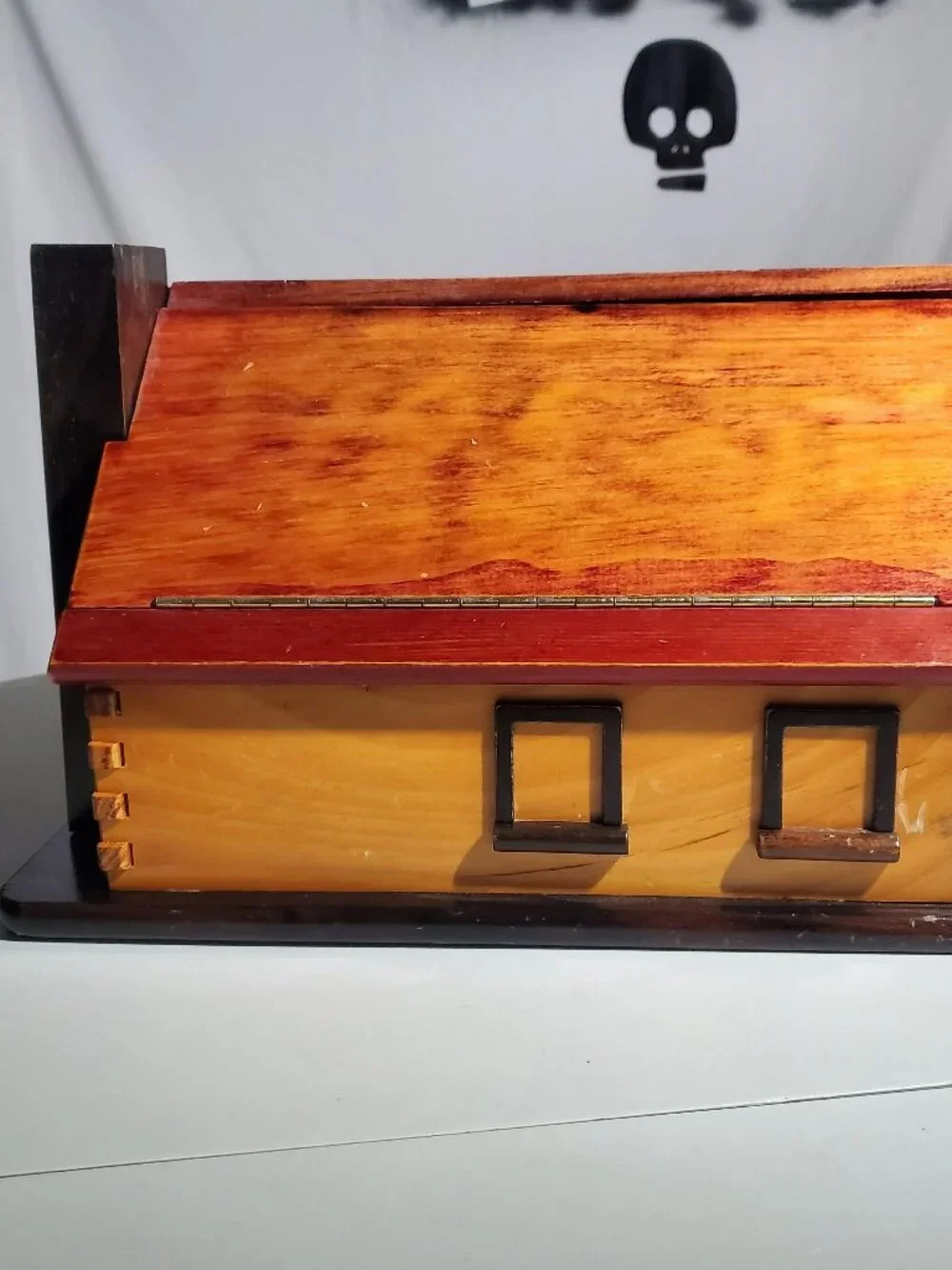 Wood House Jewelry Box - shipping included